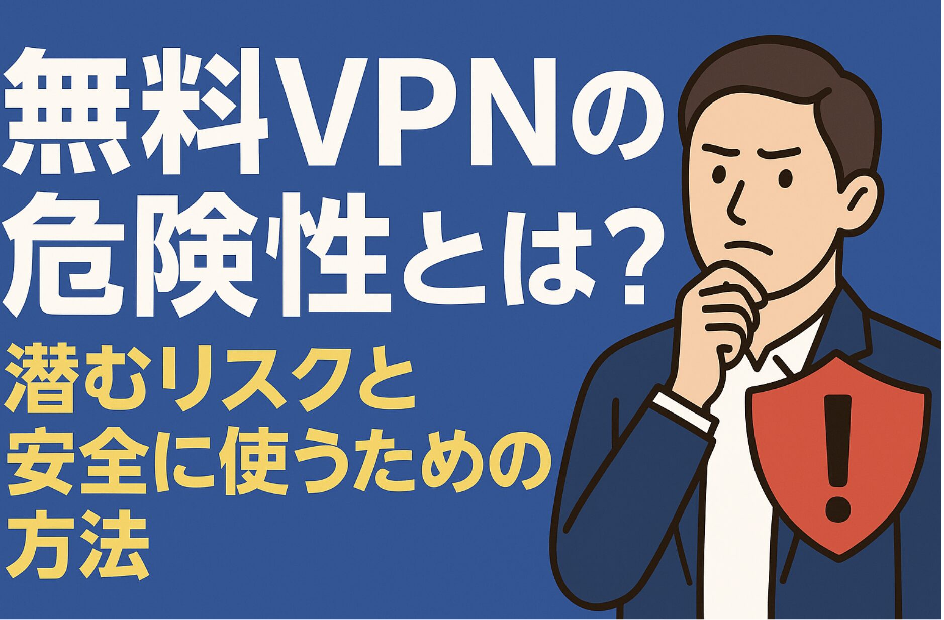 無料VPNの危険性とは？潜むリスクと安全に使うための方法